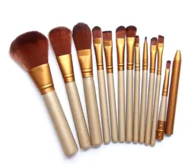 12-Piece Makeup Brush Set in Iron Box GLOWLAB