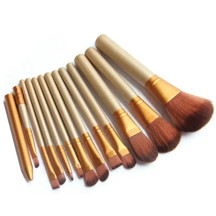 12-Piece Makeup Brush Set in Iron Box GLOWLAB