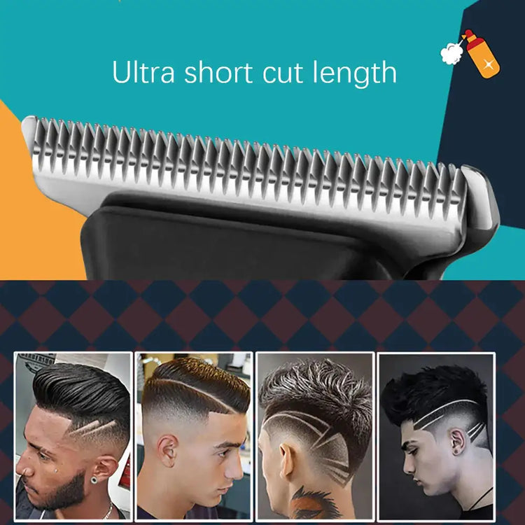 NNEOBA Hair Trimmer for Men 0mm T-Blade Electric Clipper Beard Razor Black-3