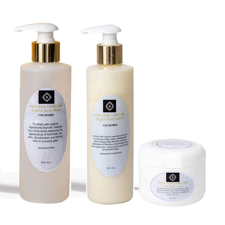 ORGANIC THREE STEP BODY CARE SYSTEM - Four Fragrances - for WOMEN-0