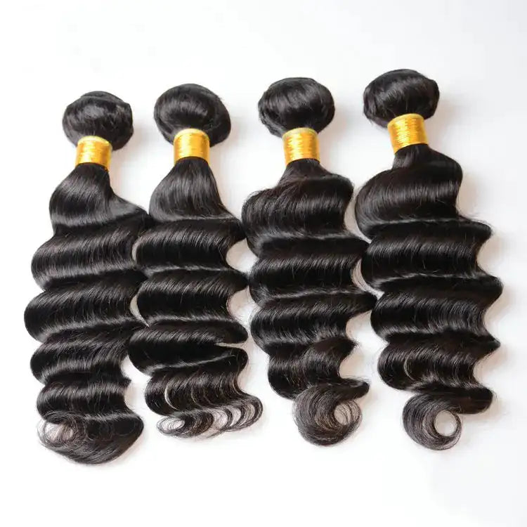 Peruvian Remy Human Hair Weft - Loose Deep Texture GLOWLAB