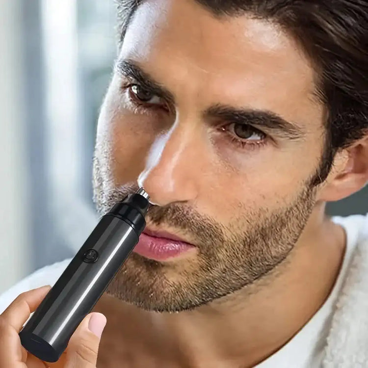 Rechargeable Ear And Nose Hair Trimmer for Men USB Electric Grooming Tool Black-2