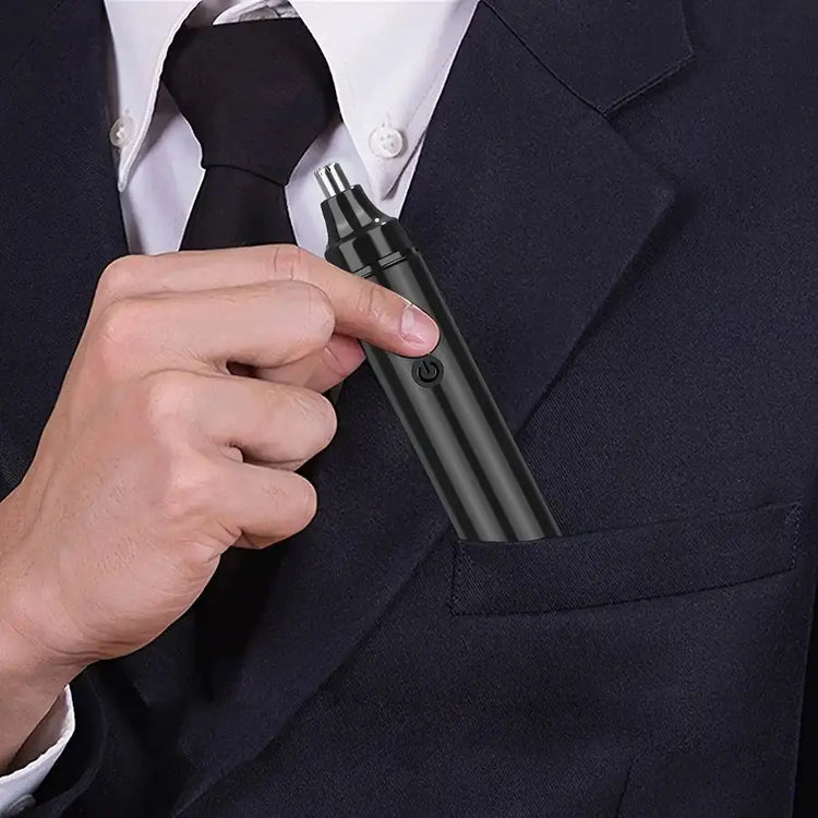 Rechargeable Ear And Nose Hair Trimmer for Men USB Electric Grooming Tool Black-3