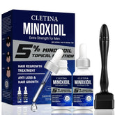 5% Minoxidil for Men Hair Growth Serum Oil Treatment with Dropper- Help to Stop Thinning and Loss Hair - Hair Growth Oil Biotin Hair Regrowth for Stronger Thicker GLOWLAB