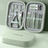 NNEDSZ 18-Piece Manicure and Pedicure Set - Stainless Steel Nail Clipper Kit | Professional Nail Care Grooming Tools | Compact Portable Case-0
