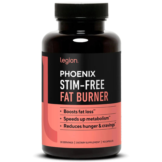 Legion Phoenix Thermogenic Fat Burners & Weight Loss Pills - 30 Serv 90 Capsules GLOWLAB