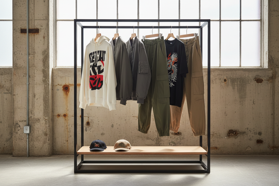 Modern rail with streetwear