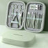 NNEDSZ 18-Piece Manicure and Pedicure Set - Stainless Steel Nail Clipper Kit | Professional Nail Care Grooming Tools | Compact Portable Case-0