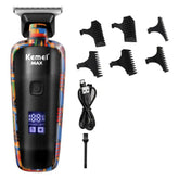 NNEOBA Hair Trimmer for Men 0mm T-Blade Electric Clipper Beard Razor Black-0