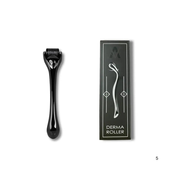 Derma Roller 0.25mm Microneedle Roller for Face Beard Scalp - Microneedling Roller for Skin Care Hair Growth Derma Stamp for Women & Men Micro Needle Roller for Glowing Skin & Beard Growth